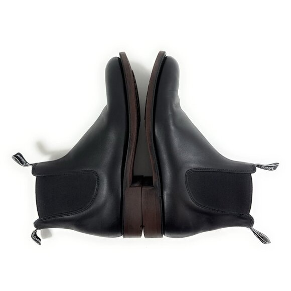 RM Williams Mens Comfort Chelsea Boots Size UK 11 G US 12 Black Rubber Sole - Picture 10 of 16
